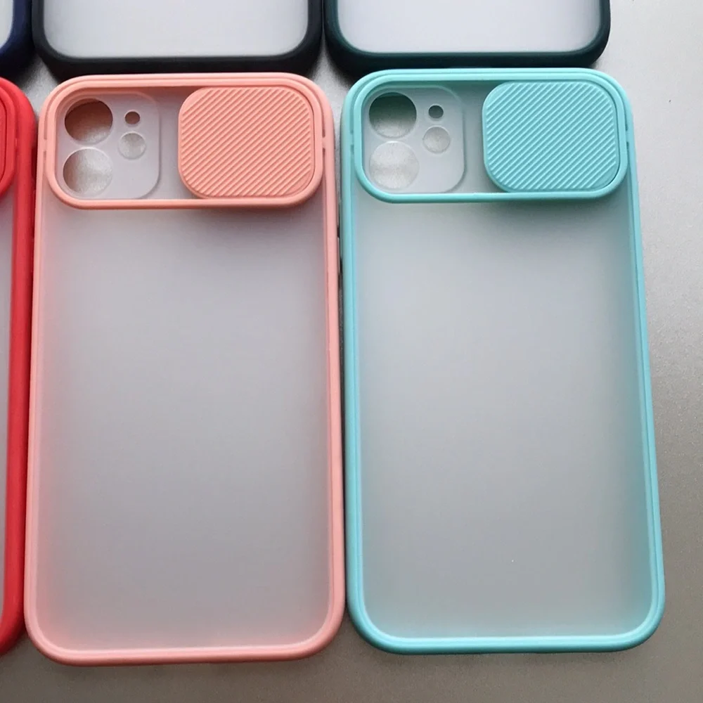 For iPhone 11 phone case with camera slider saver